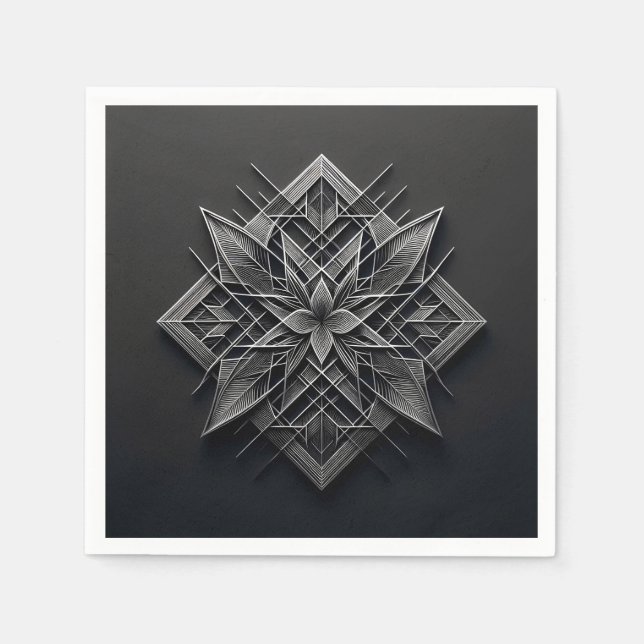 Guardanapo De Papel Layered Filigree Bloom (Frente)