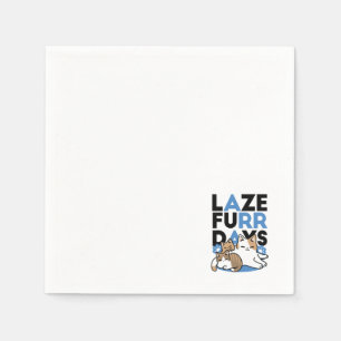 Guardanapo De Papel Lazer - Design de Gatos Preguiçosos