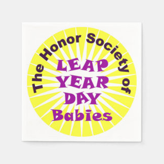 GUARDANAPO DE PAPEL LEAP DAY LOGO