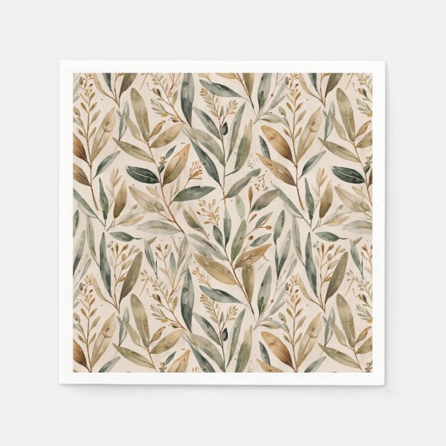 Guardanapo De Papel Leaves  (Frente)