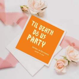 Guardanapo De Papel Legal Até Morte O Casamento Personalizado Do Parti