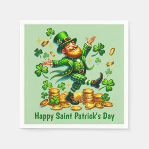 Guardanapo De Papel Legal Leprechaun Feliz Dia de São Patrício