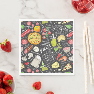 Guardanapo De Papel legal padrão de festas com pizza