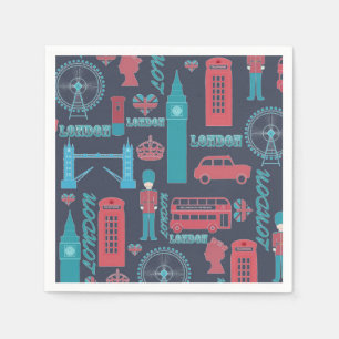Guardanapo De Papel Legal padrão de ilustrações da Trendy Vintage L