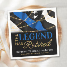 Legenda Policial Thin Blue Line Flag Party
