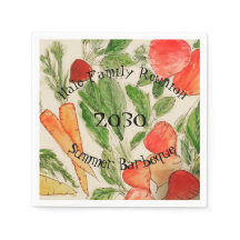 Legumes de jardim aquarela brilhante