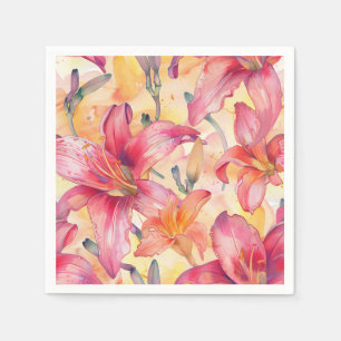 Guardanapo De Papel Leilões Amarelos Rosa