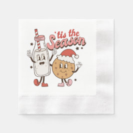 Guardanapo De Papel Leite de biscoitos festivos de Natal