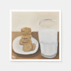Guardanapo De Papel Leite e cookies