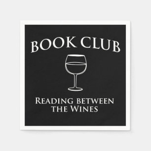 Guardanapo De Papel Leitura do clube de leitura entre os vinhos