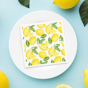 Guardanapo De Papel Lemon Citrus Pattern