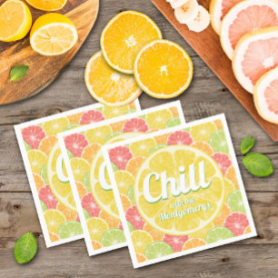 Guardanapo De Papel Lemon Citrus Slices Summer