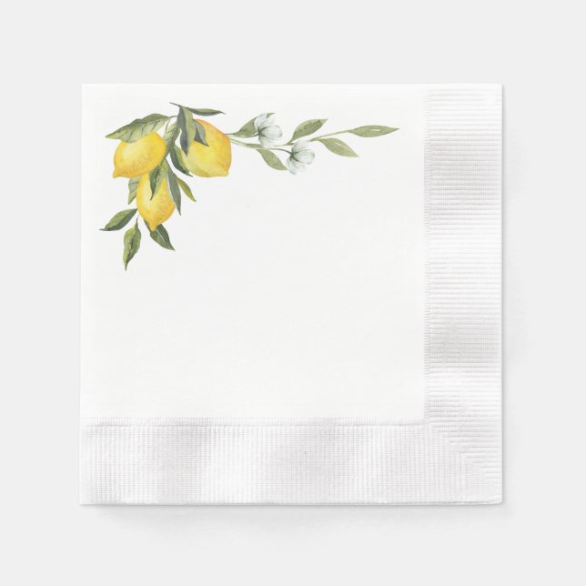 Guardanapo De Papel Lemon Paper Napkin (Frente)