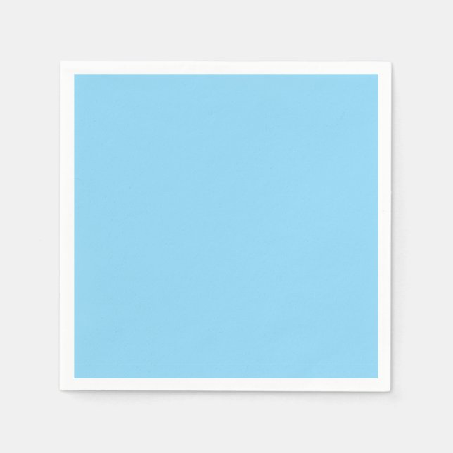 Guardanapo De Papel Lenços sólidos azul bebê fofo (Frente)