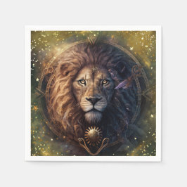 Guardanapo De Papel Leo Zodiac - Sinal Design de Watercolor