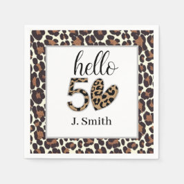Guardanapo De Papel Leopard 50º Aniversário