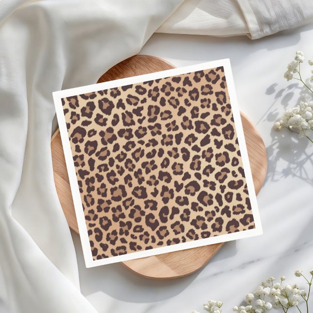 Guardanapo De Papel Leopard Print Birthday (Criador carregado)