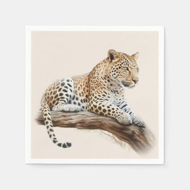 Guardanapo De Papel Leopardo (Frente)