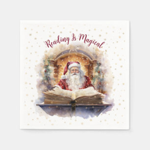 Guardanapo De Papel Ler é Floco de Neve Mágico, Clube do Livro