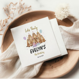 Guardanapo De Papel Let’s Party Groundhog 5th Birthday – Fun Kids 