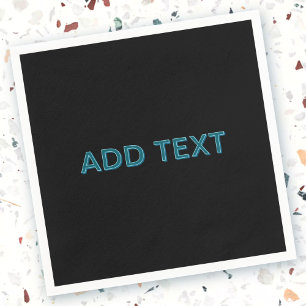 Guardanapo De Papel Letra com destaque editável com sombra suspensa