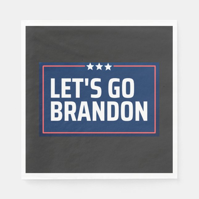 Guardanapo De Papel Let's Go Brandon (Frente)