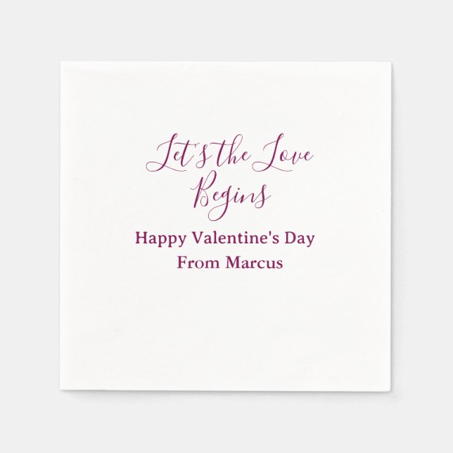 Guardanapo De Papel lets the fun begins happy new year name year simpl (Frente)