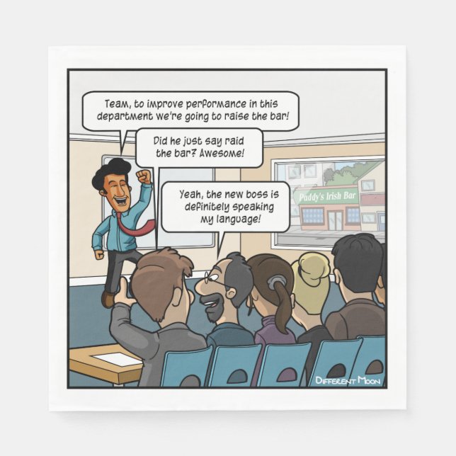 Guardanapo De Papel Levantem o Bar do Funny Party Napkins (Frente)