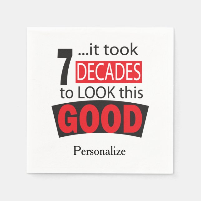 Guardanapo De Papel Levou 7 Décadas para parecer tão bom| Aniversário  (Frente)