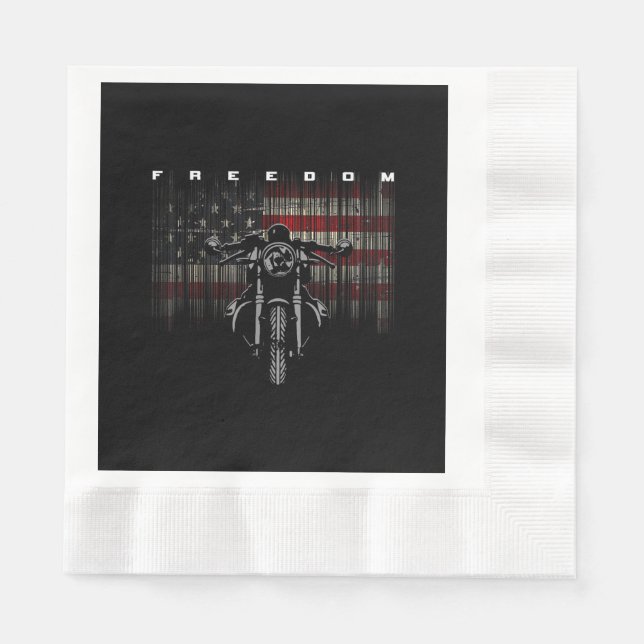 Guardanapo De Papel Liberdade para motocicleta americana (Frente)