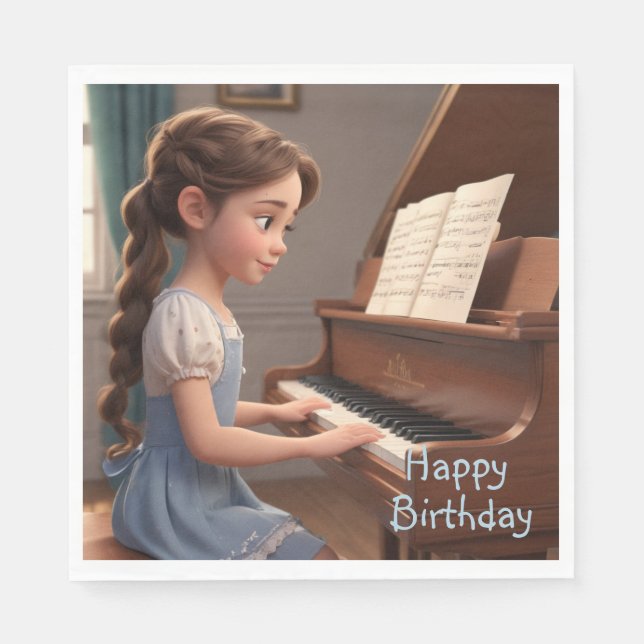 Guardanapo De Papel Lição Piano (Frente)