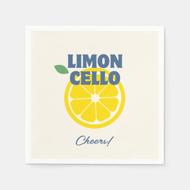 Guardanapo De Papel Licor Homemade Love Limoncello (Frente)
