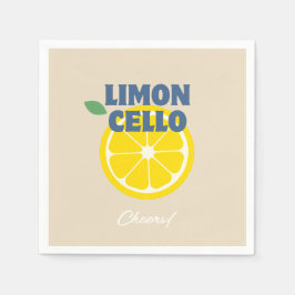 Guardanapo De Papel Licor Limoncello Caseiro Bege Amoroso