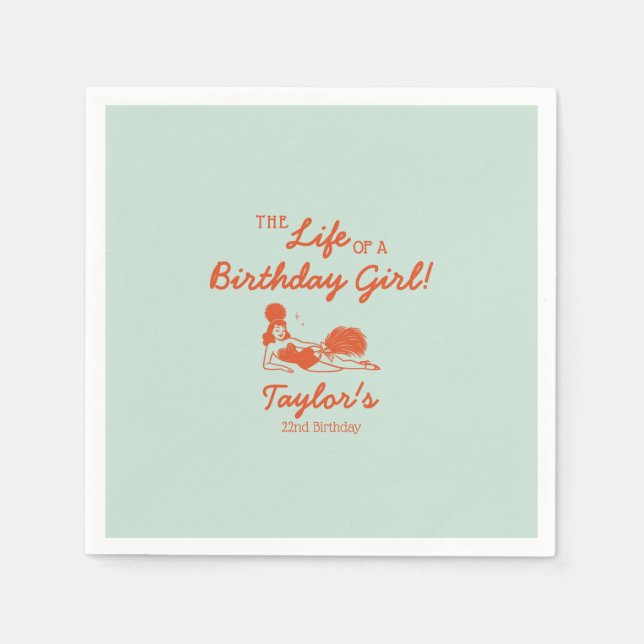 Guardanapo De Papel Life of a Birthday Girl Party (Frente)