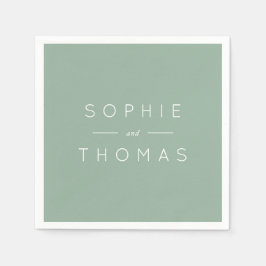 Guardanapo De Papel Light Sage Wedding