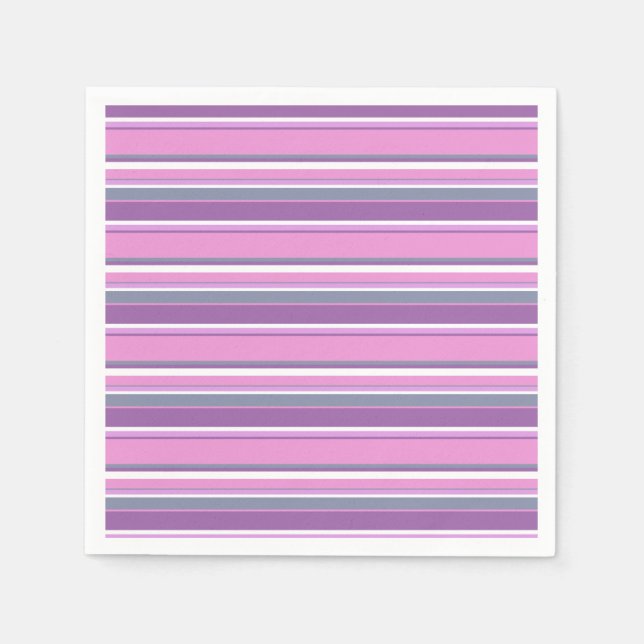 Guardanapo De Papel Lilac stripes (Frente)