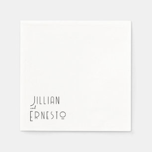 Guardanapo De Papel Lily of Valley Collection   Personalização Branca