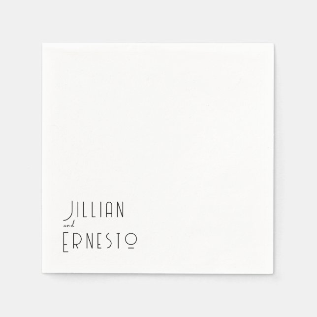Guardanapo De Papel Lily of Valley Collection | Personalização Branca (Frente)