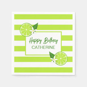 Guardanapo De Papel Limão Botânico Citrus Summer Birthday