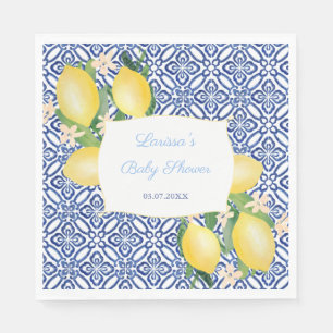 Guardanapo De Papel Limões da Costa Amalfitana Azulejos Italianos Baby