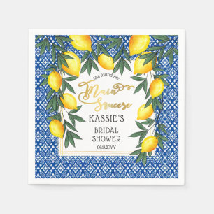 Guardanapo De Papel Limões de aperto principais Chá de panela tropical