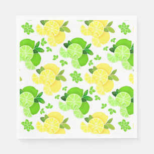 Guardanapo De Papel Limões de limão fruta verde fruta amarela fruta