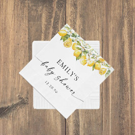 Guardanapo De Papel Limon Citrus Chá de fraldas Napkin