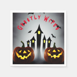 Guardanapo De Papel Limpadores Fantasmagóricos Abóbora de Halloween Si