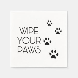 Guardanapo De Papel Limpe suas PAWS