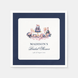 Guardanapo De Papel Linda água personalizada de Chuva de Noiva