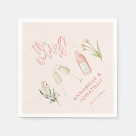 Guardanapo De Papel Linda e delicada flor silvestre moderna rosa