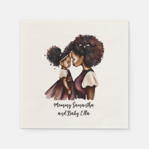 Guardanapo De Papel Linda mãe negra e filha (24)