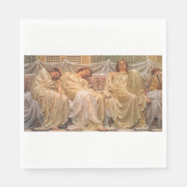 Guardanapo De Papel Lindas Mulheres Sonolentas (Sonhadores) (Arte Vint