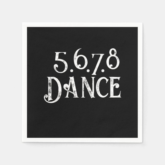 Guardanapo De Papel Line Dance Country Music Cowboy Cowgirl Gift (Frente)